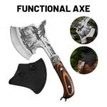 Mehrzweckaxt, berlebensaxt, Multifunktions-Outdoor-Camping, taktische Wolfskopfaxt, Jagdwerkzeuge, tragbarer Tomahawk